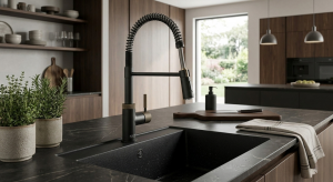 Гибкий смеситель для кухни (фото)