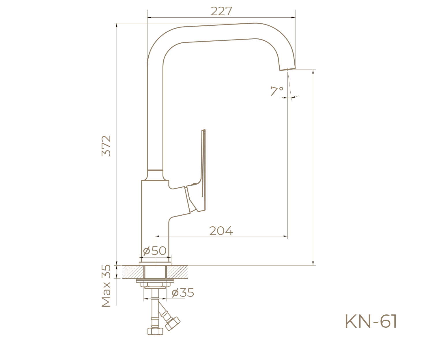 Смеситель для кухни KN-61