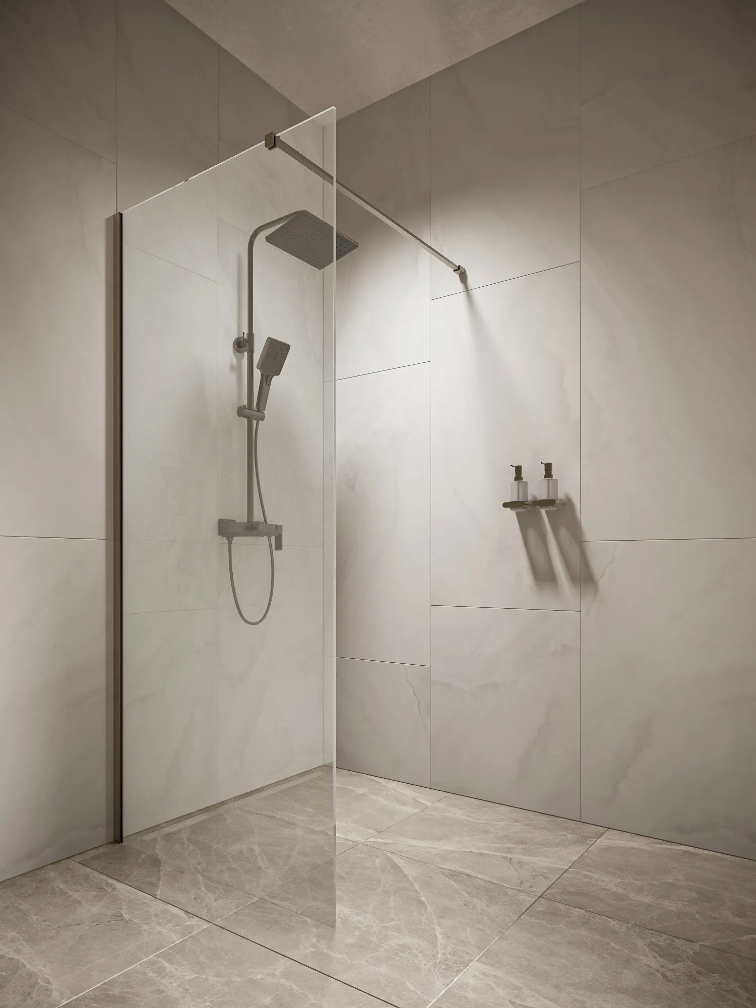 Перегородка душевая Walk In WI090CG0GM