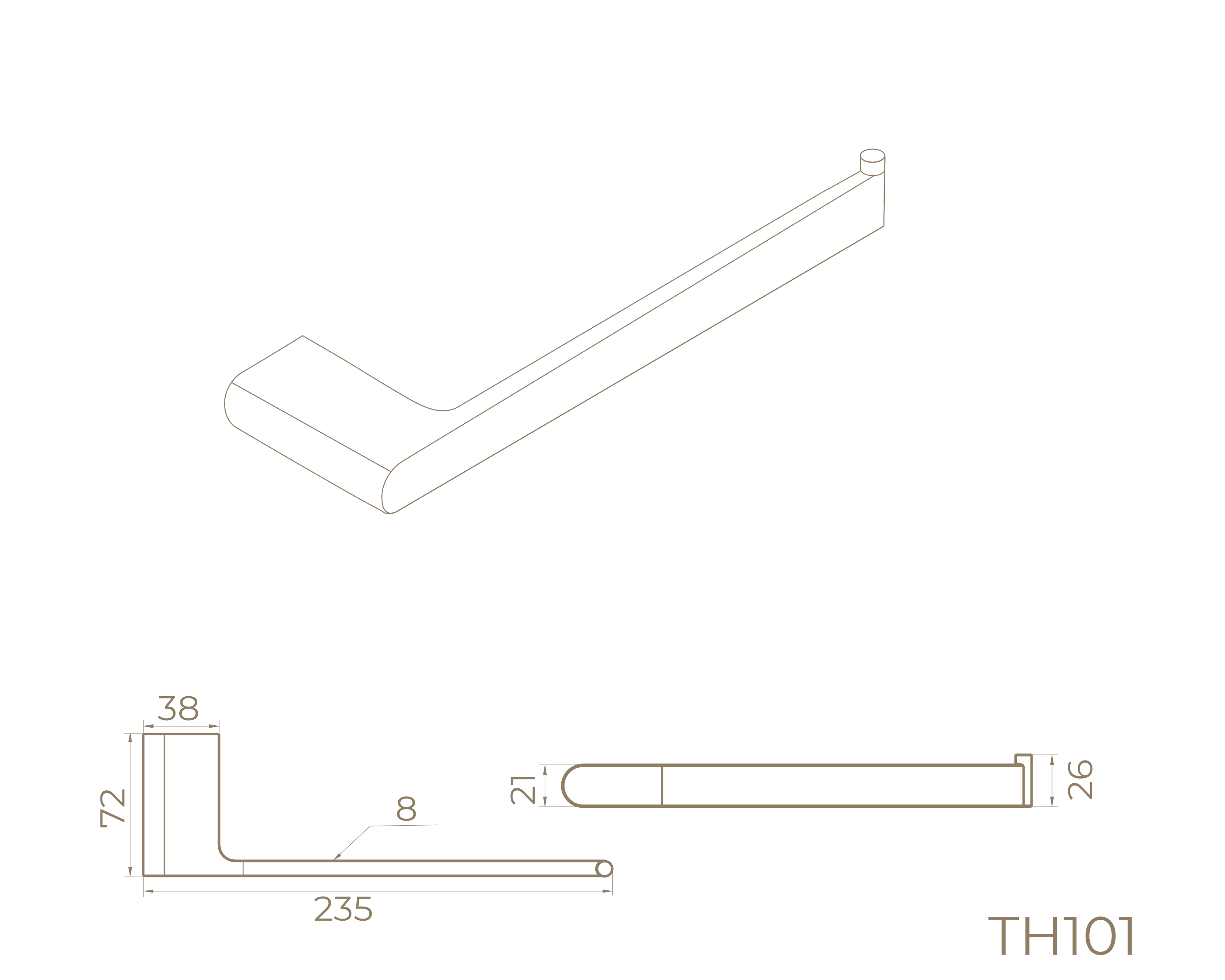 Держатель для полотенец TH101RB