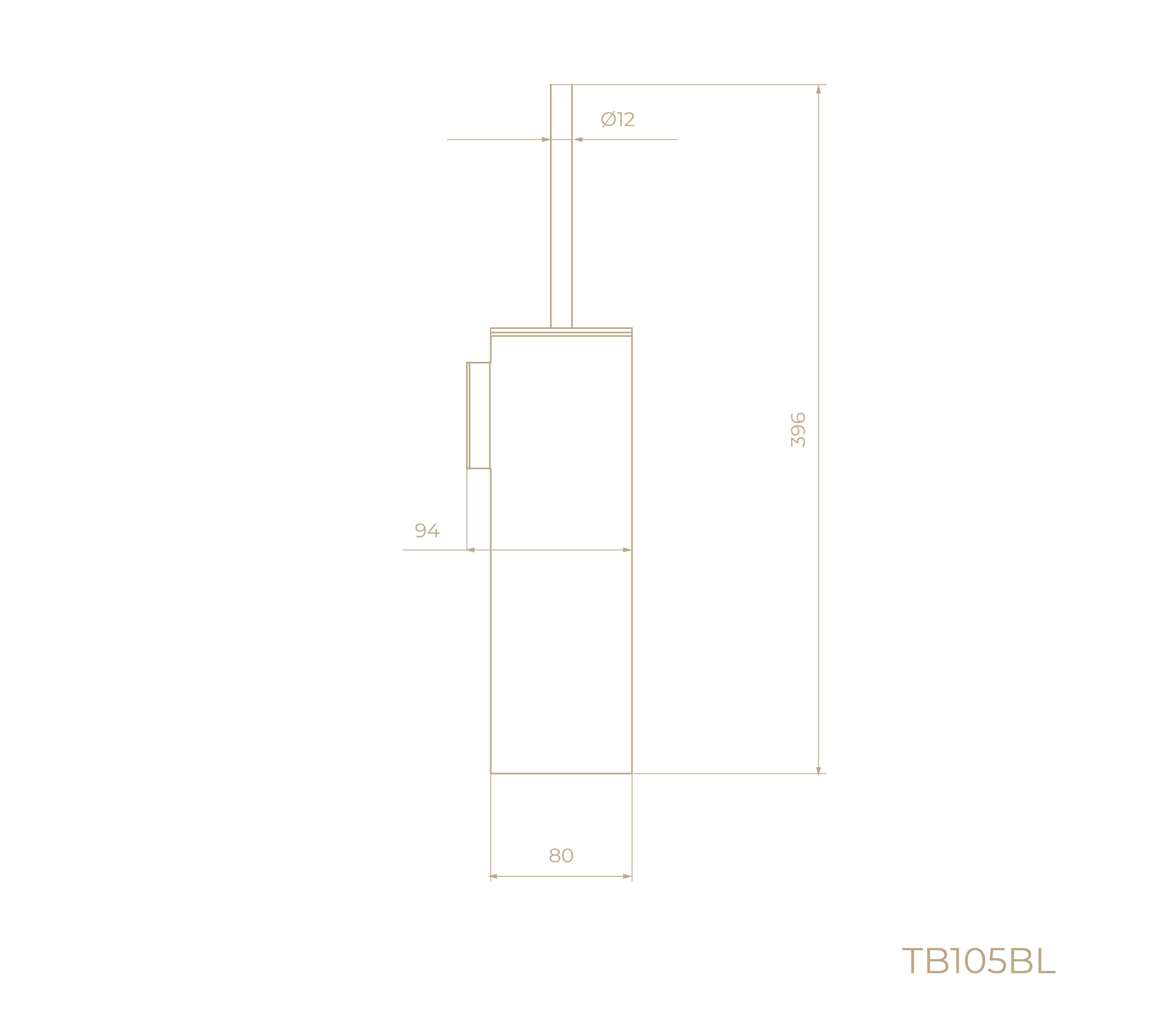 Ерш для унитаза TB105BL