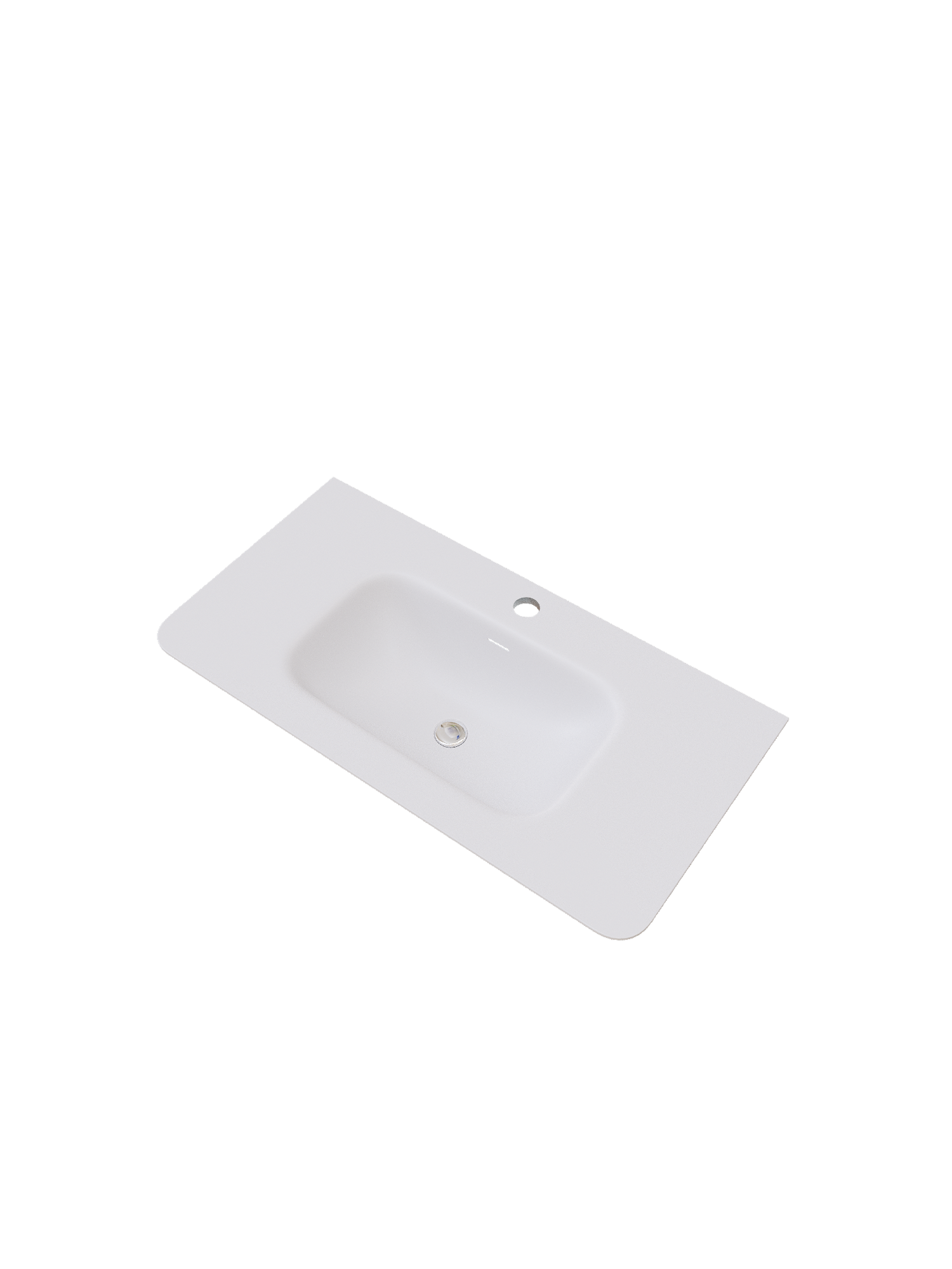 FWB110900WY, Grace, 90 см, встраиваемая, искуственный камень, Белая матовая