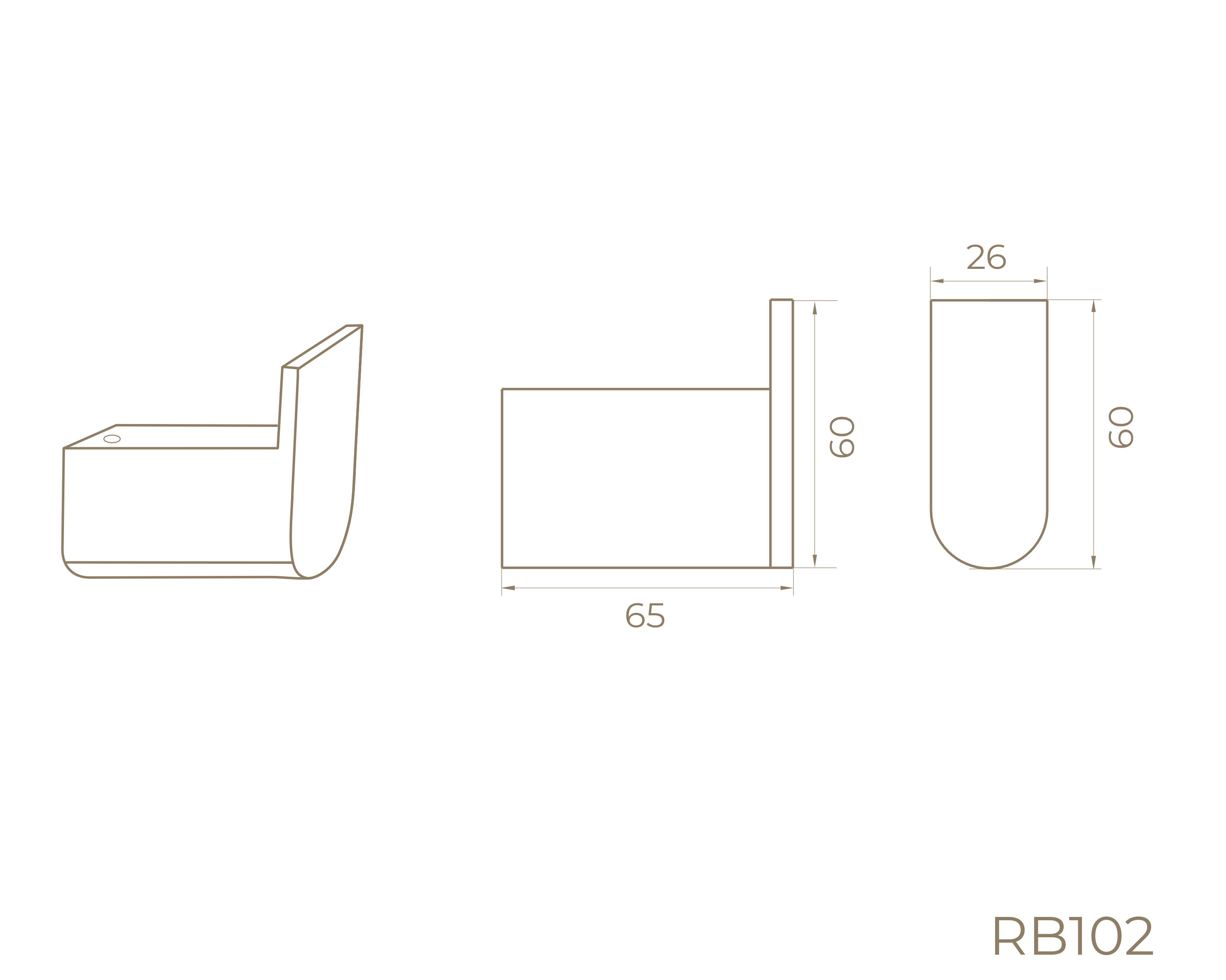 Крючок RH102GM