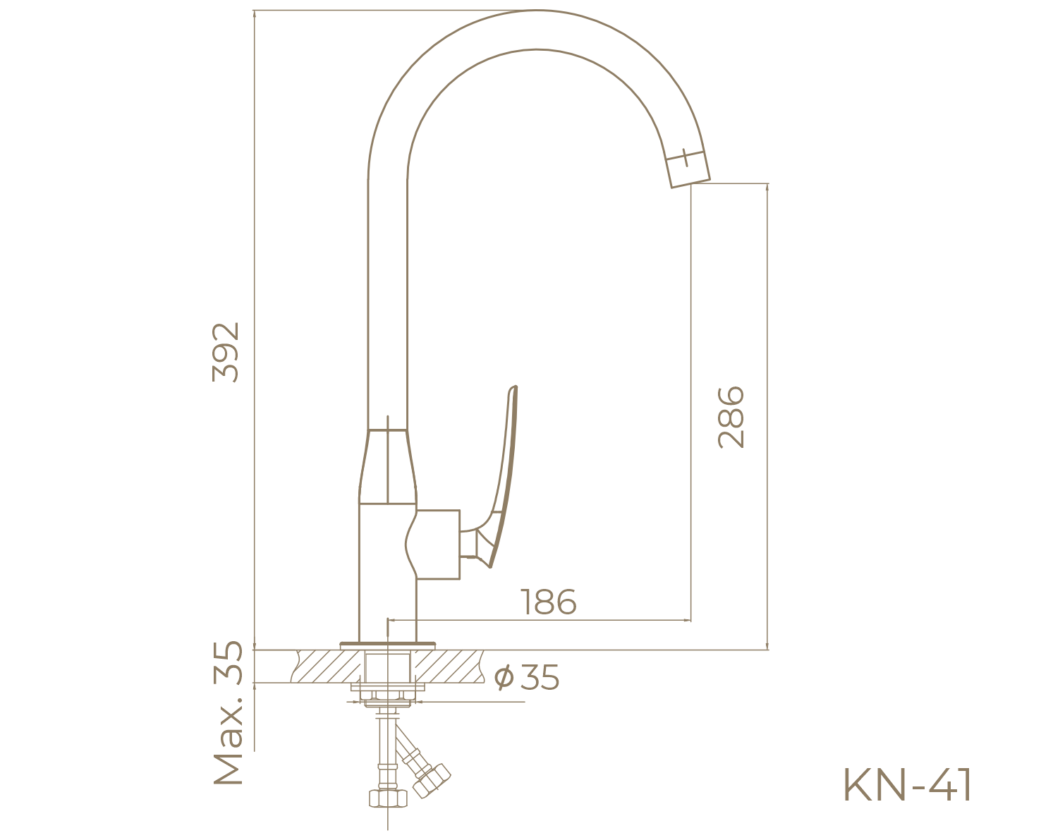 Смеситель для кухни KN-41