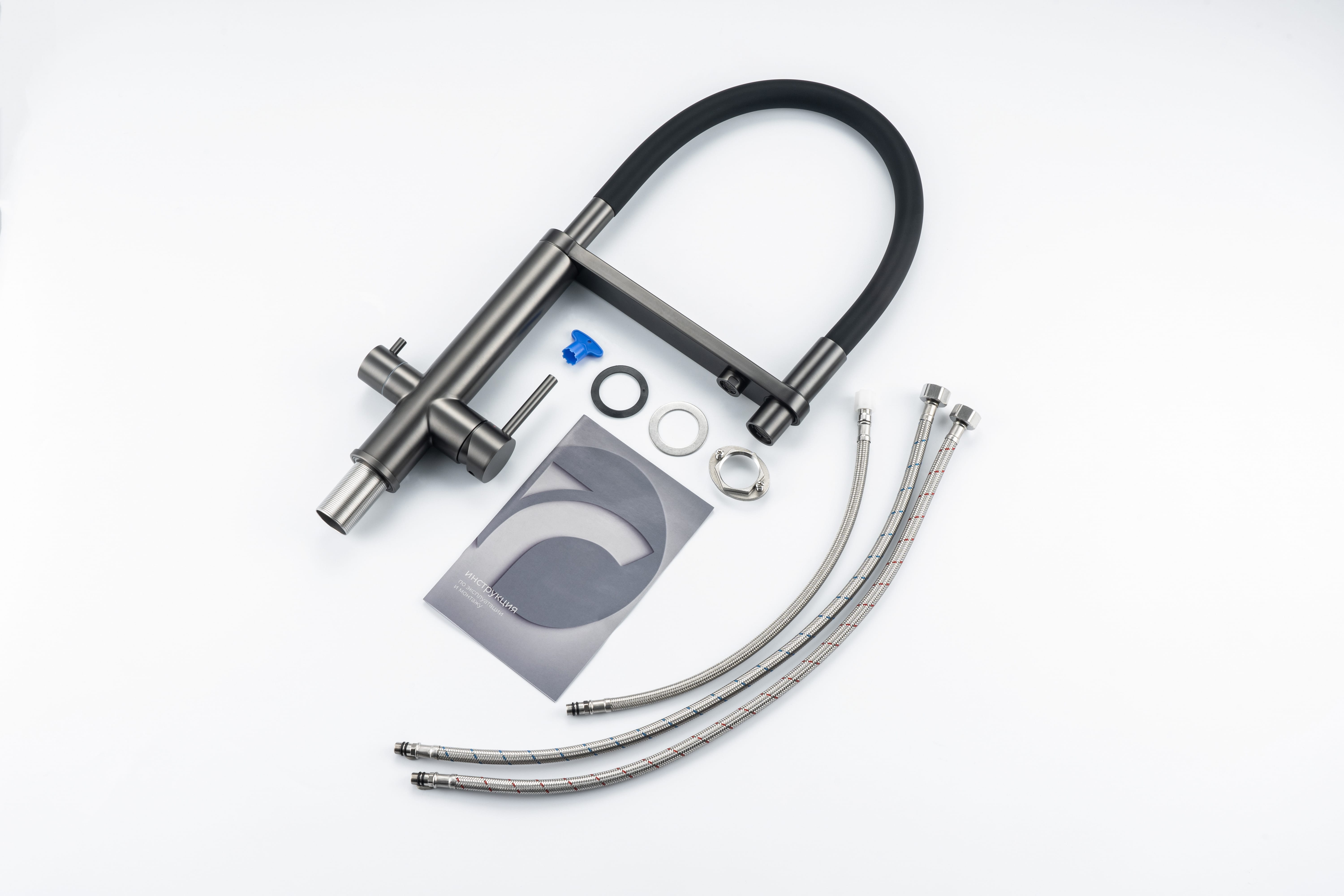 Смеситель для кухни с каналом для питьевой воды SS-15/GM