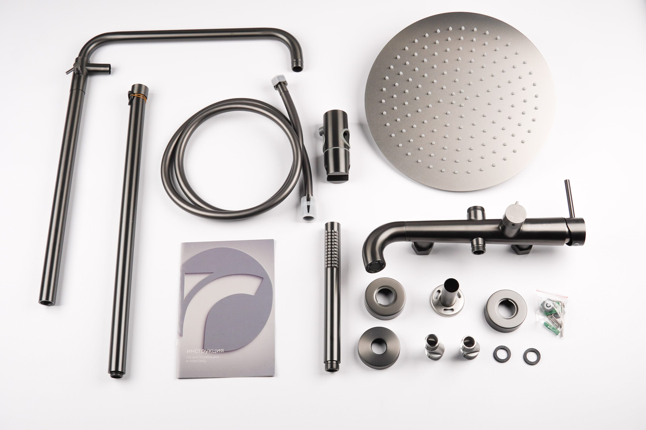 Душевая система с верхним тропическим душем SS-33/GM