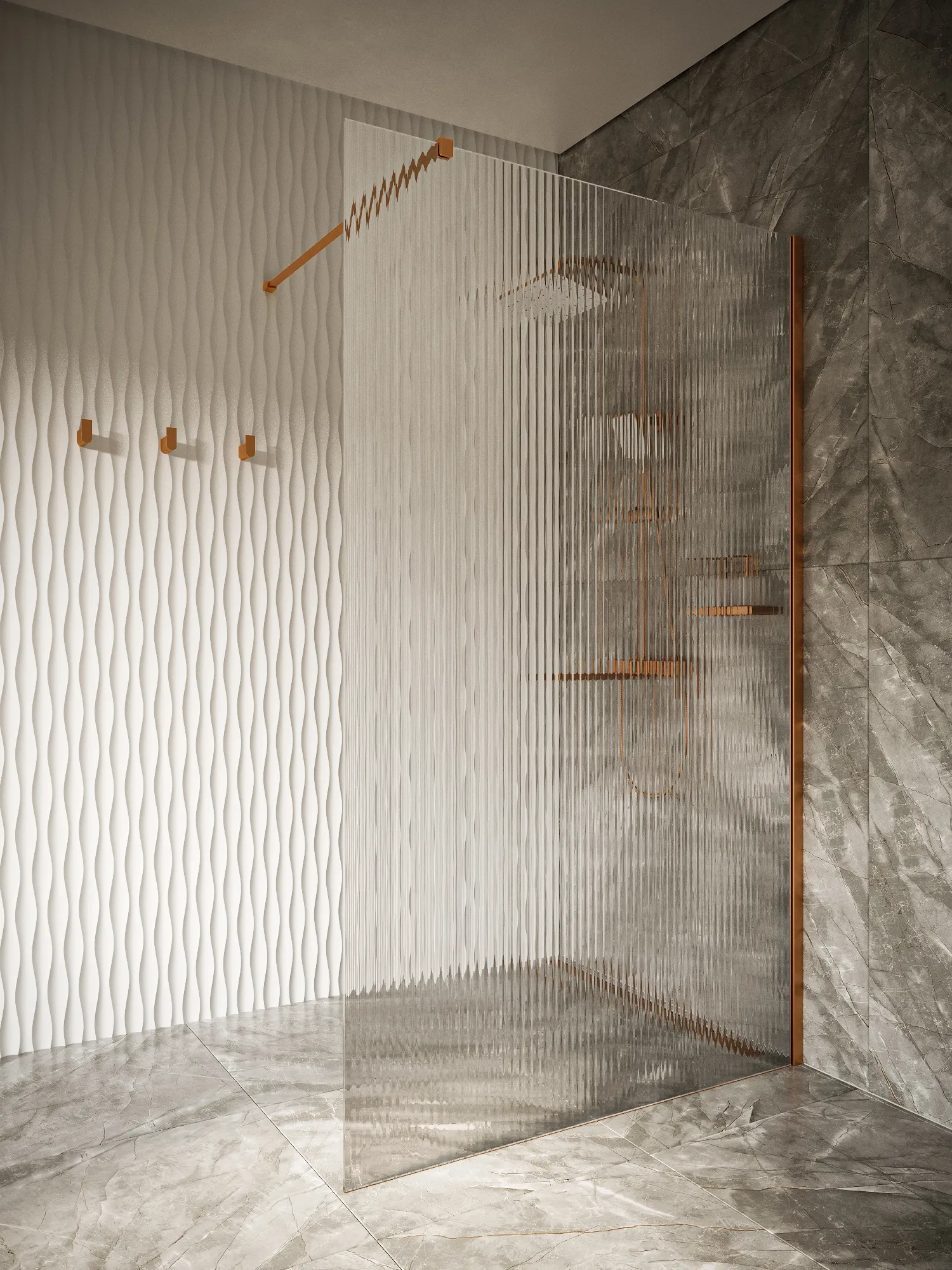 Перегородка душевая Walk In WI120CG1RB