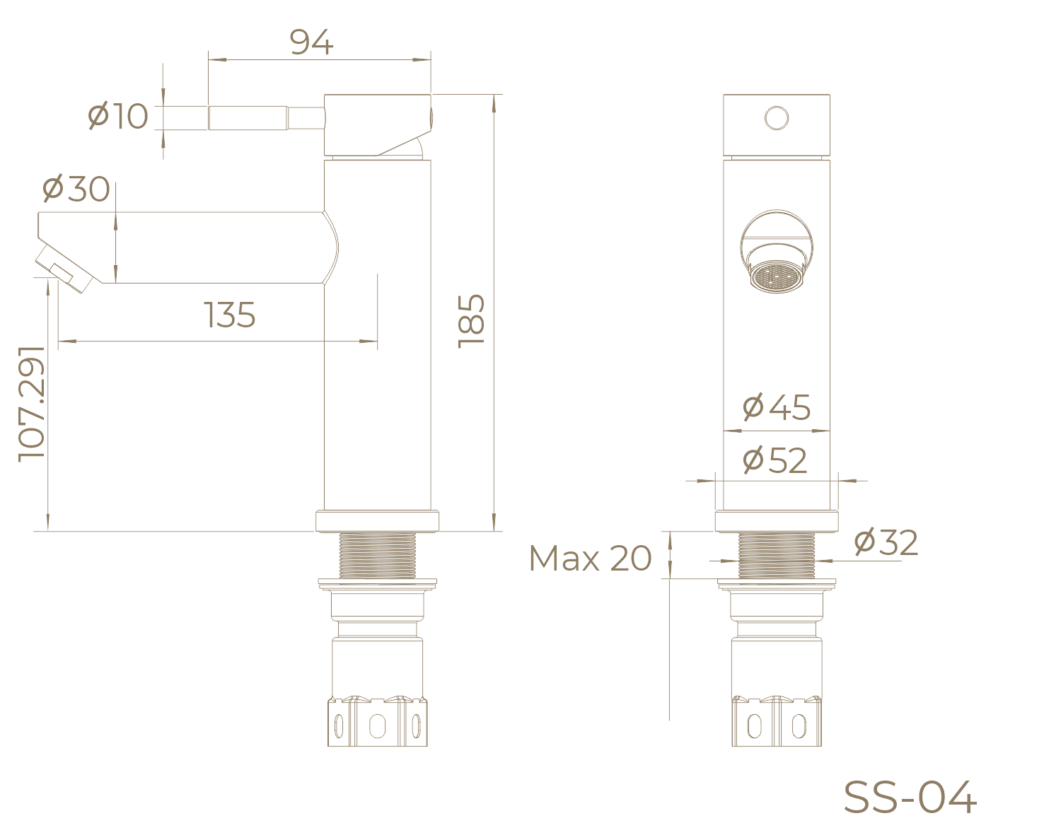 Смеситель для раковины SS-04