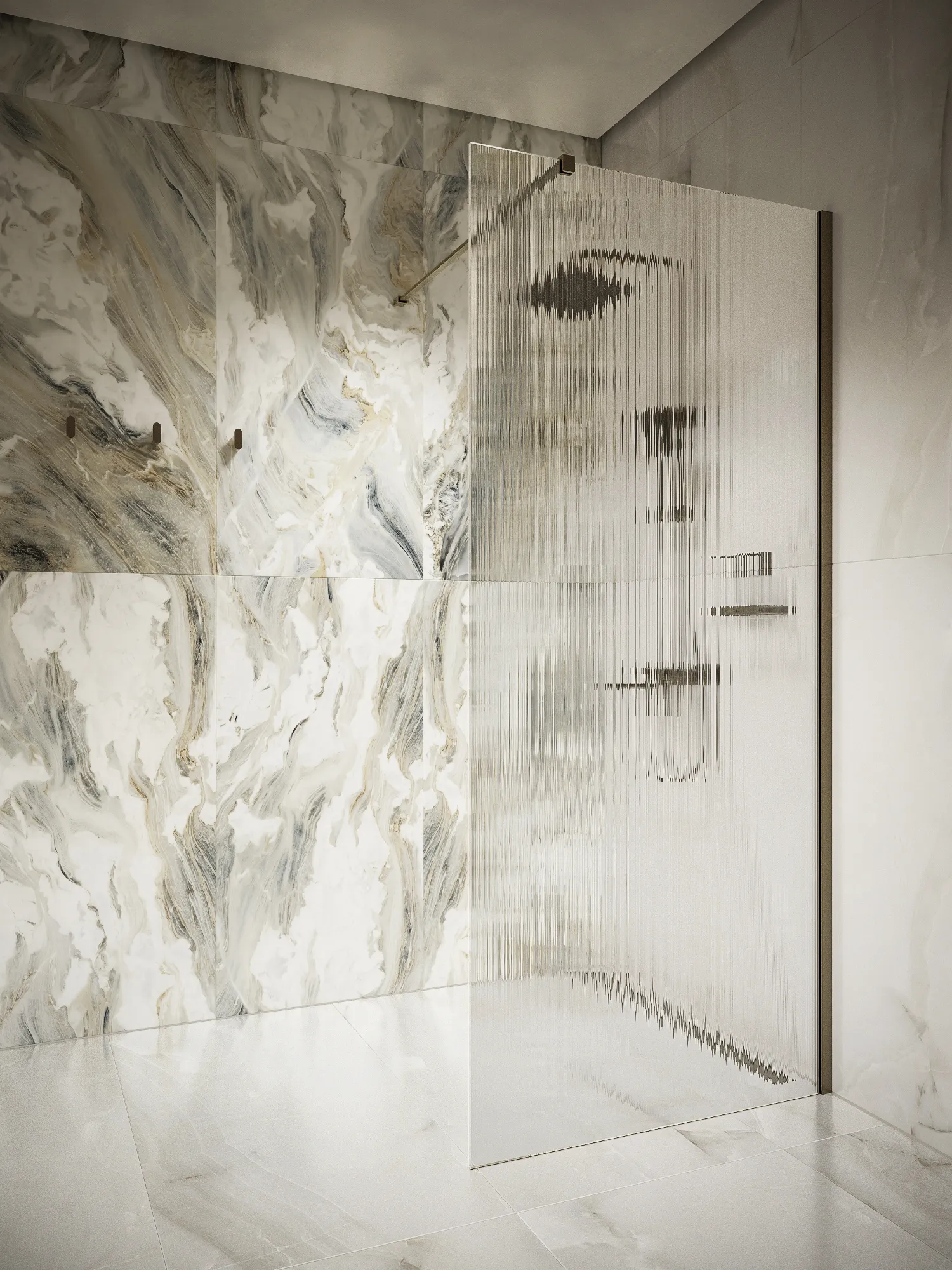 Перегородка душевая Walk In WI090CG1GM