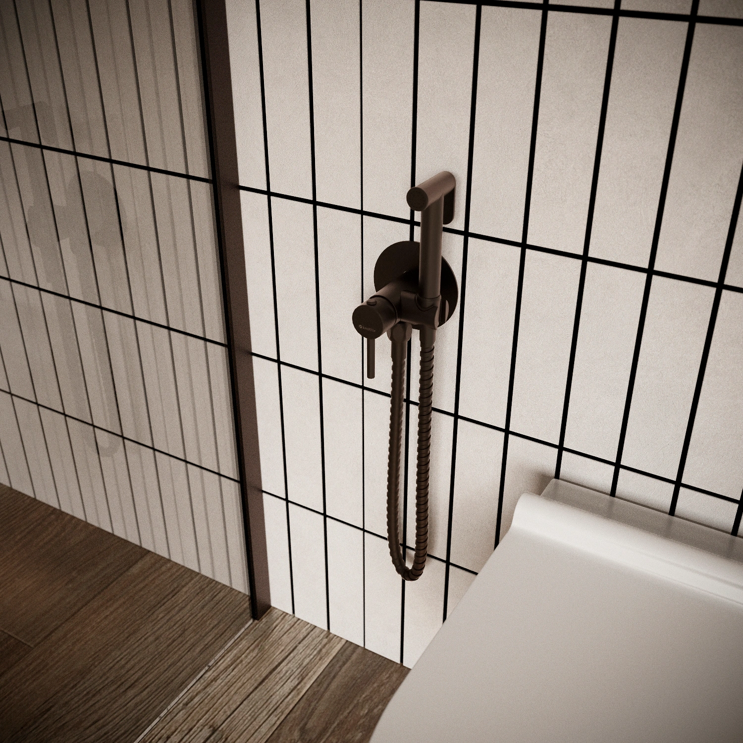 Смеситель с гигиеническим душем FHS01C1BL