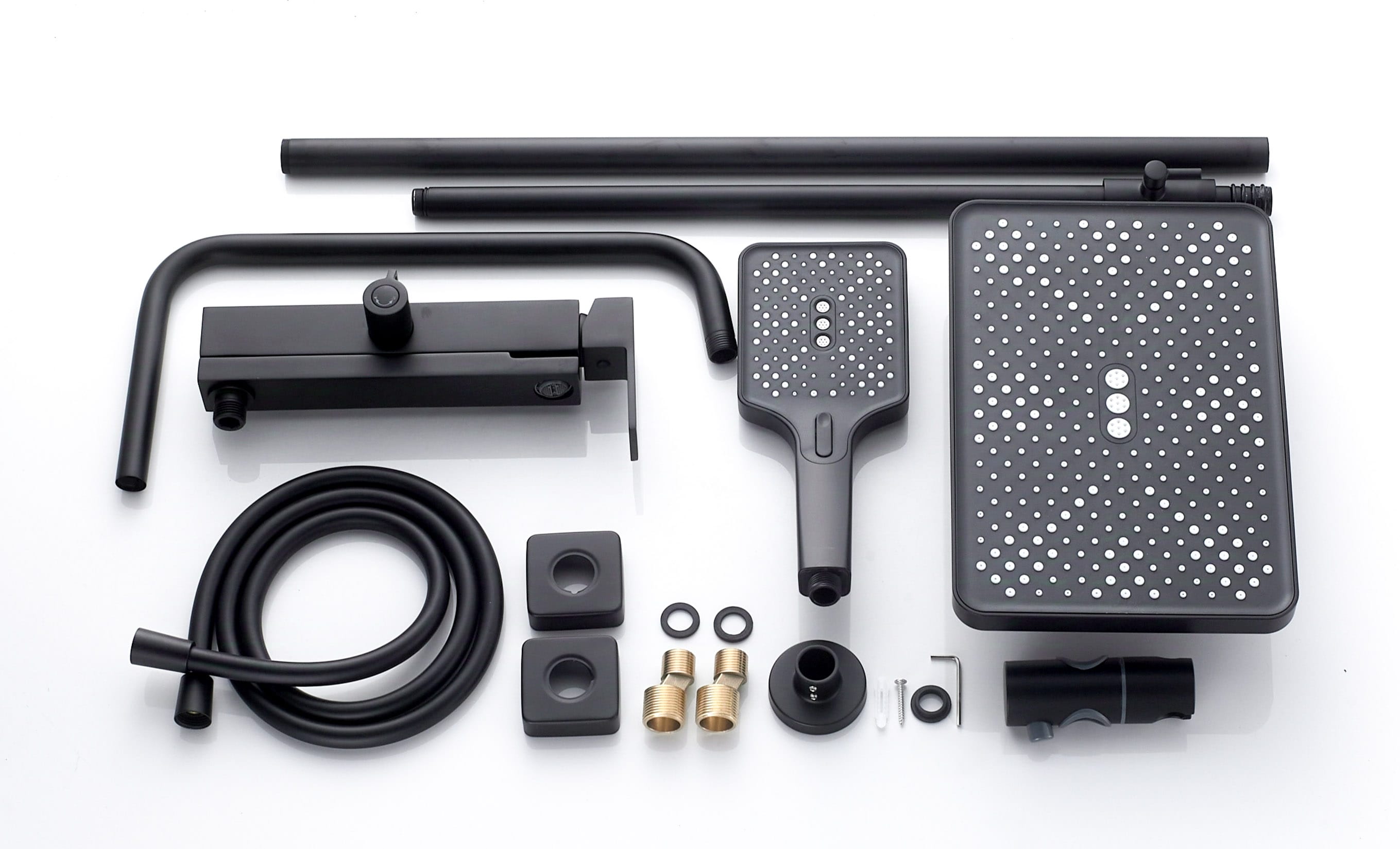 Душевая система с верхним тропическим душем KN-23/BL