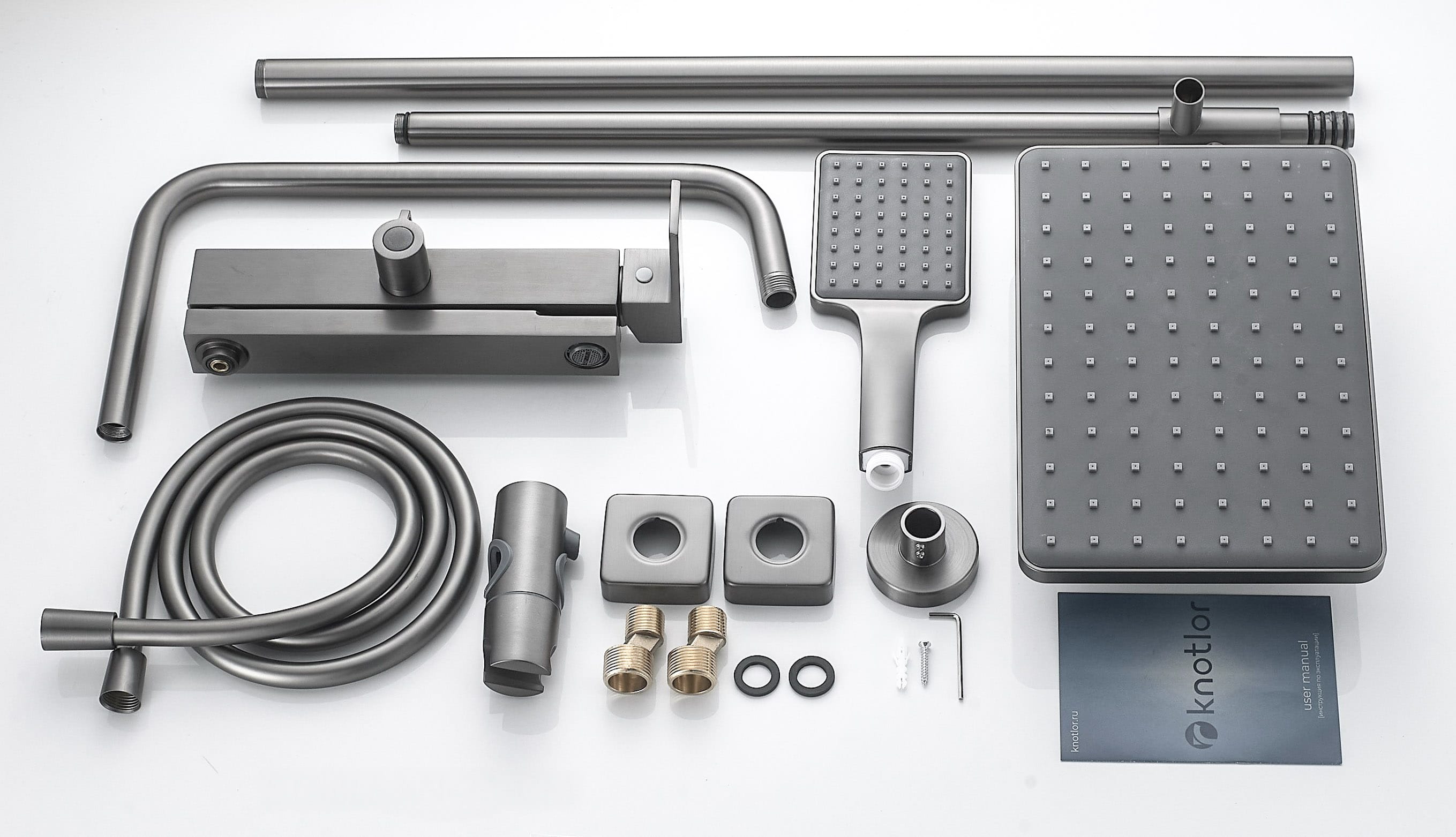 Душевая система с верхним тропическим душем KN-23/GM