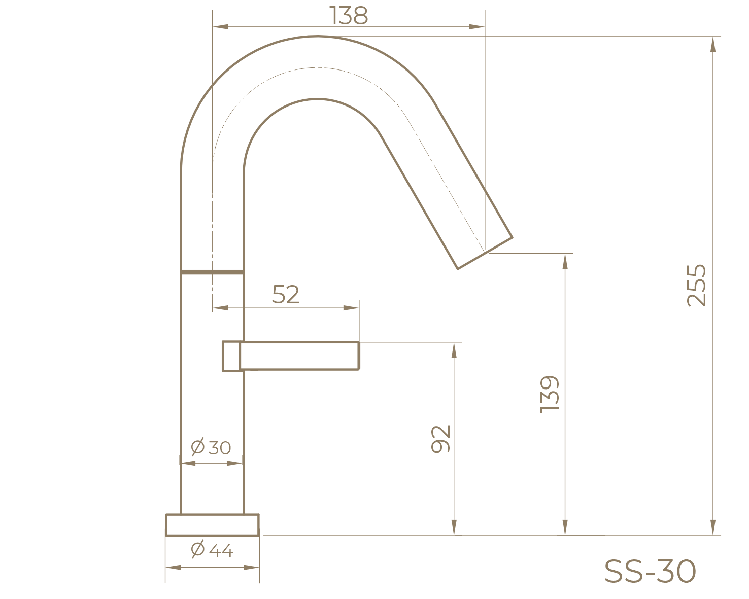 Смеситель для раковины SS-30/GM