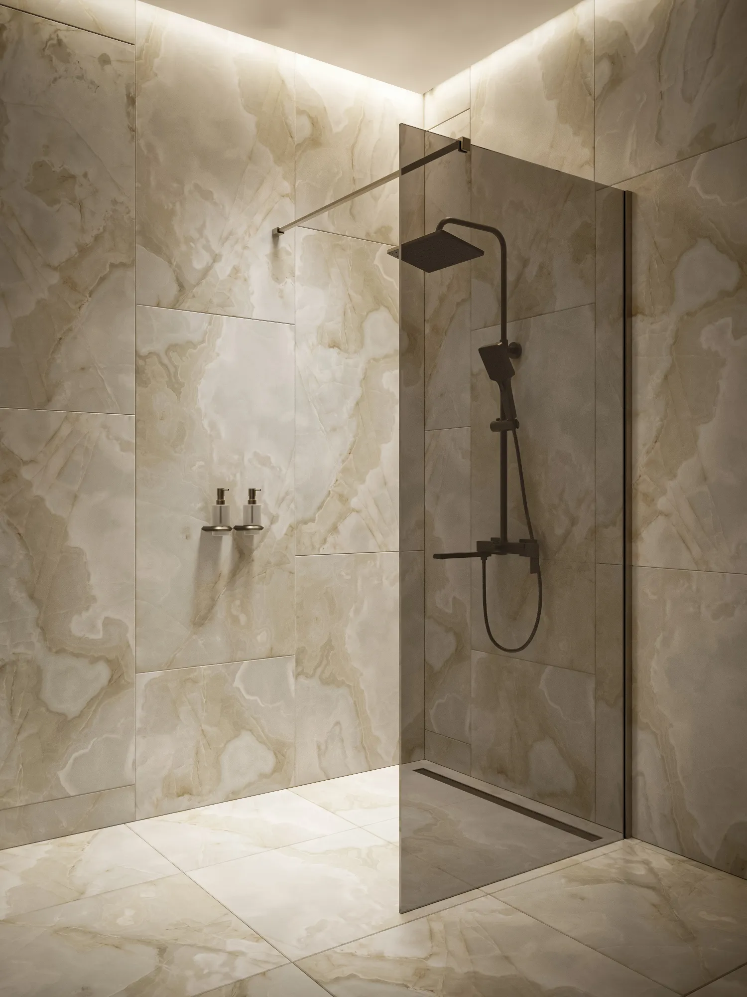 Перегородка душевая Walk In WI090TG0GM