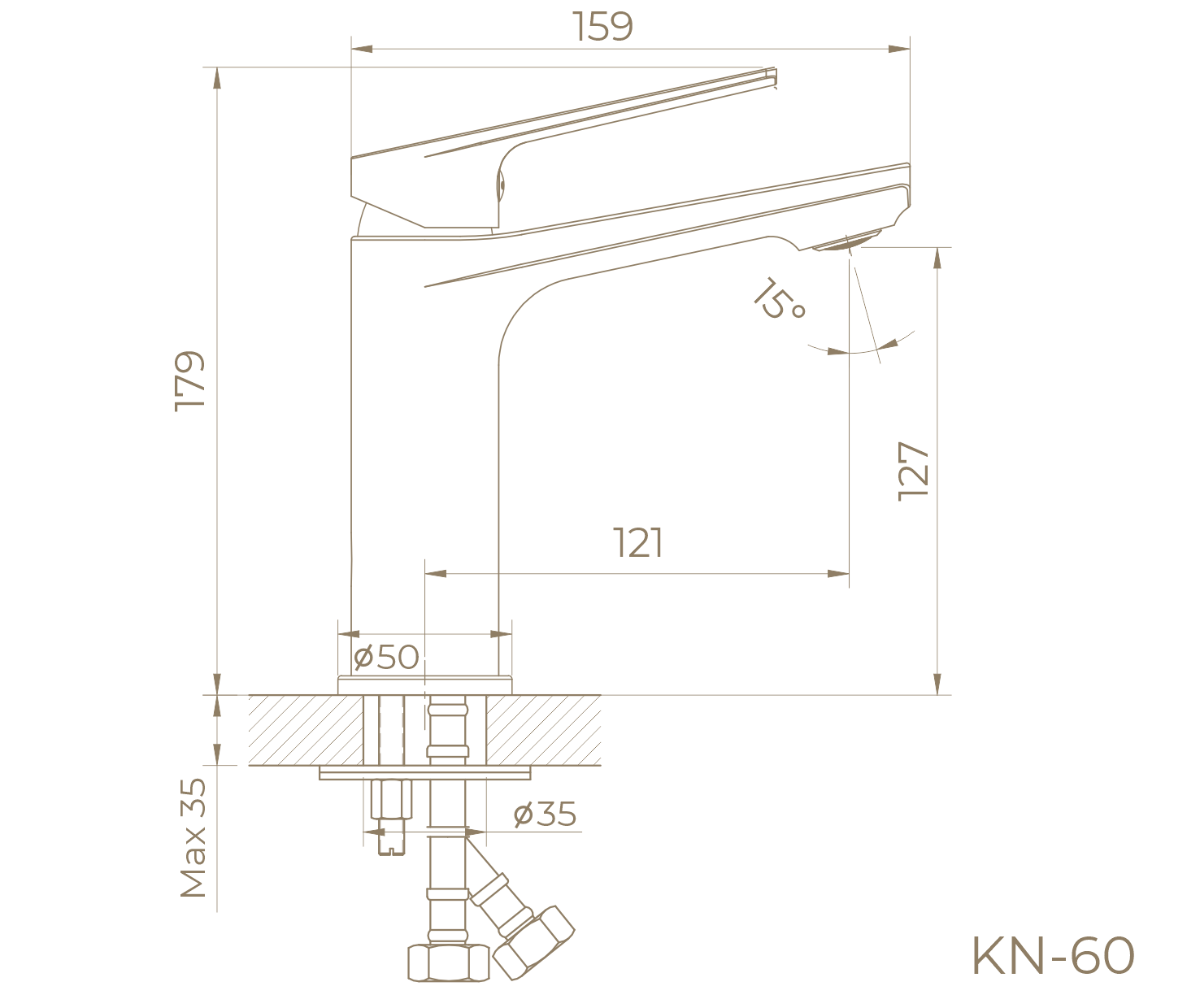 Смеситель для раковины KN-60