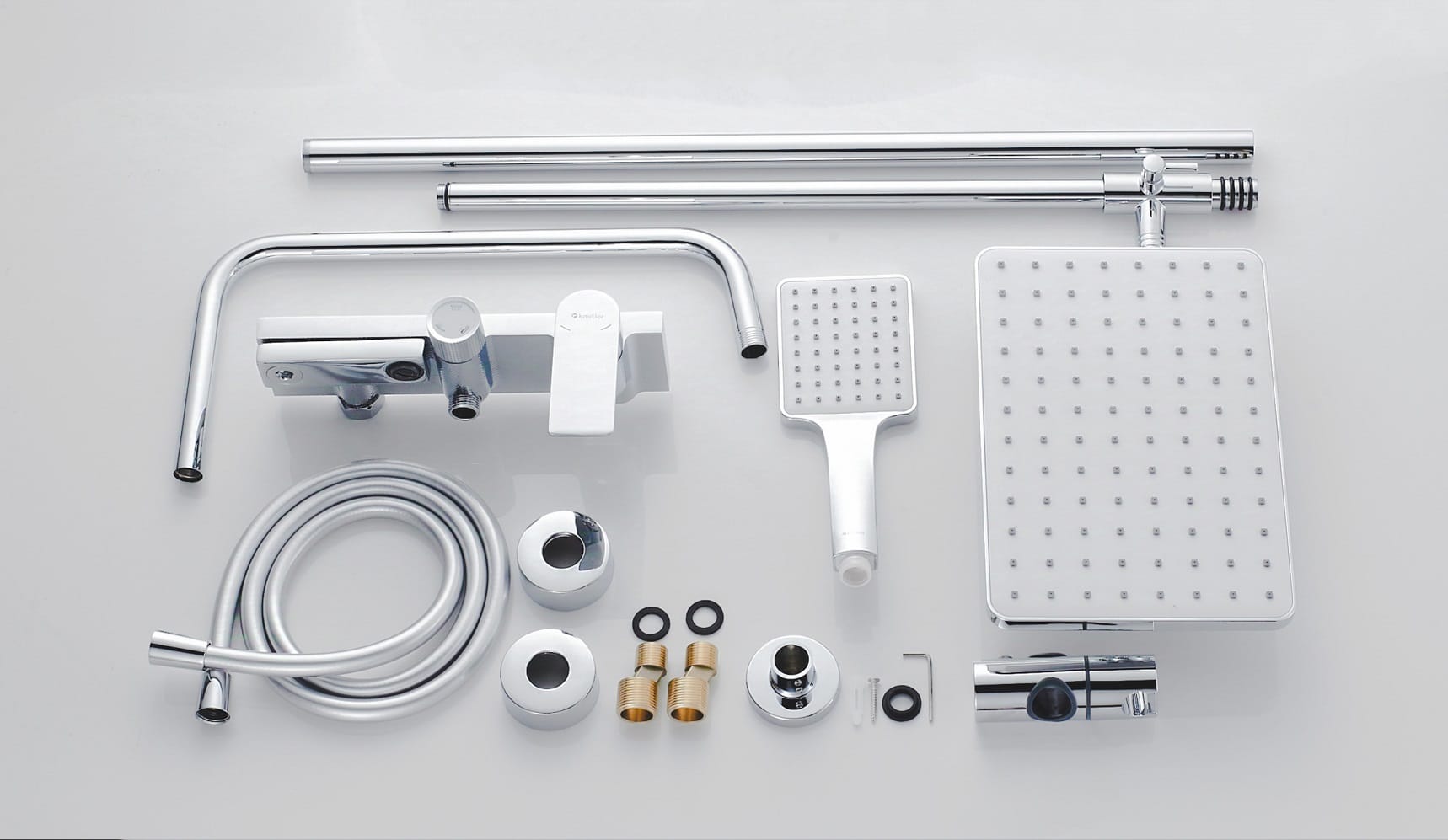 Комплект душевой KNOTLOR Душевая система с верхним тропическим душем KN-72