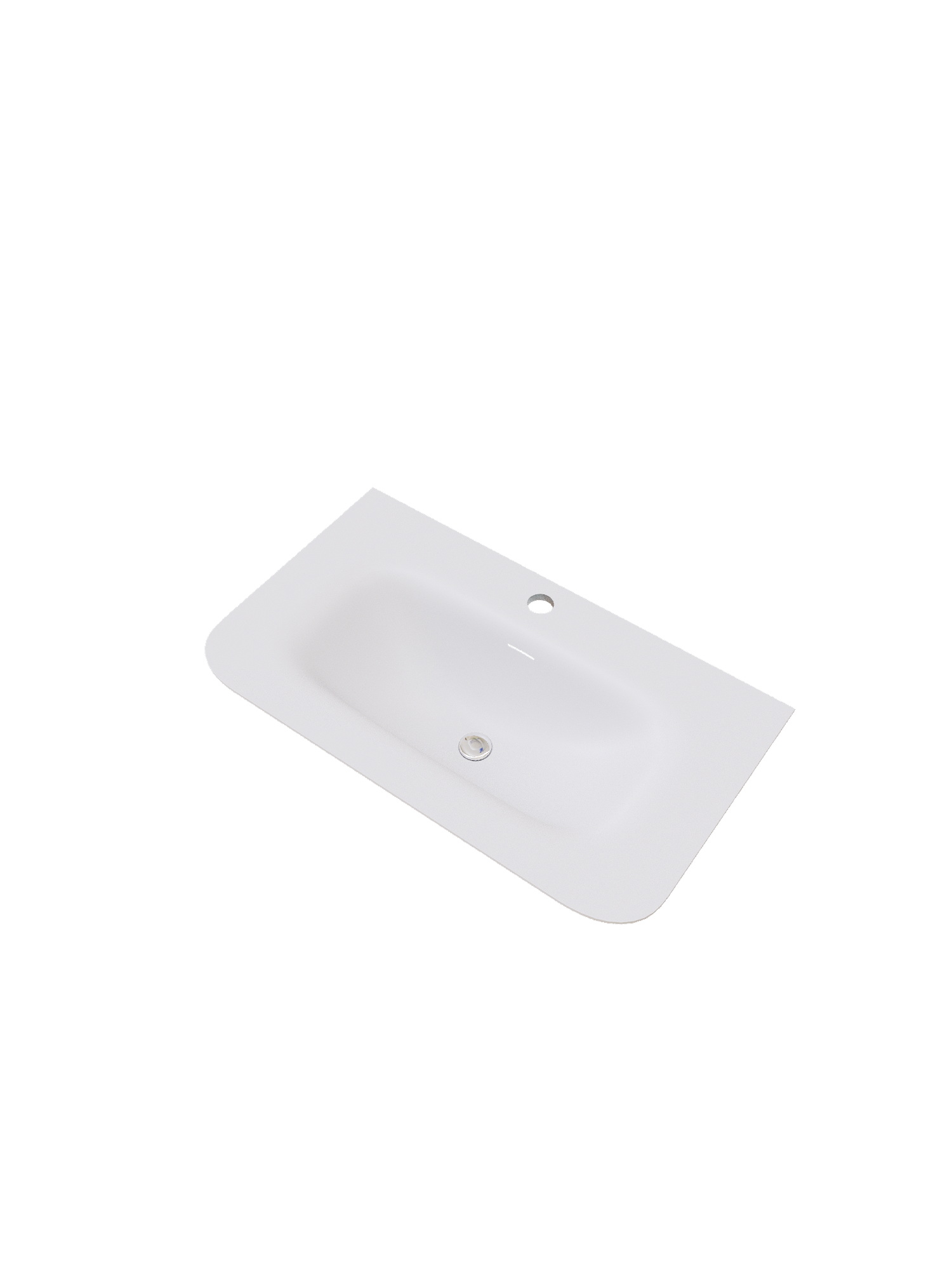 FWB310800WY, Bloom, 80 см, встраиваемая, искуственный камень, Белая матовая