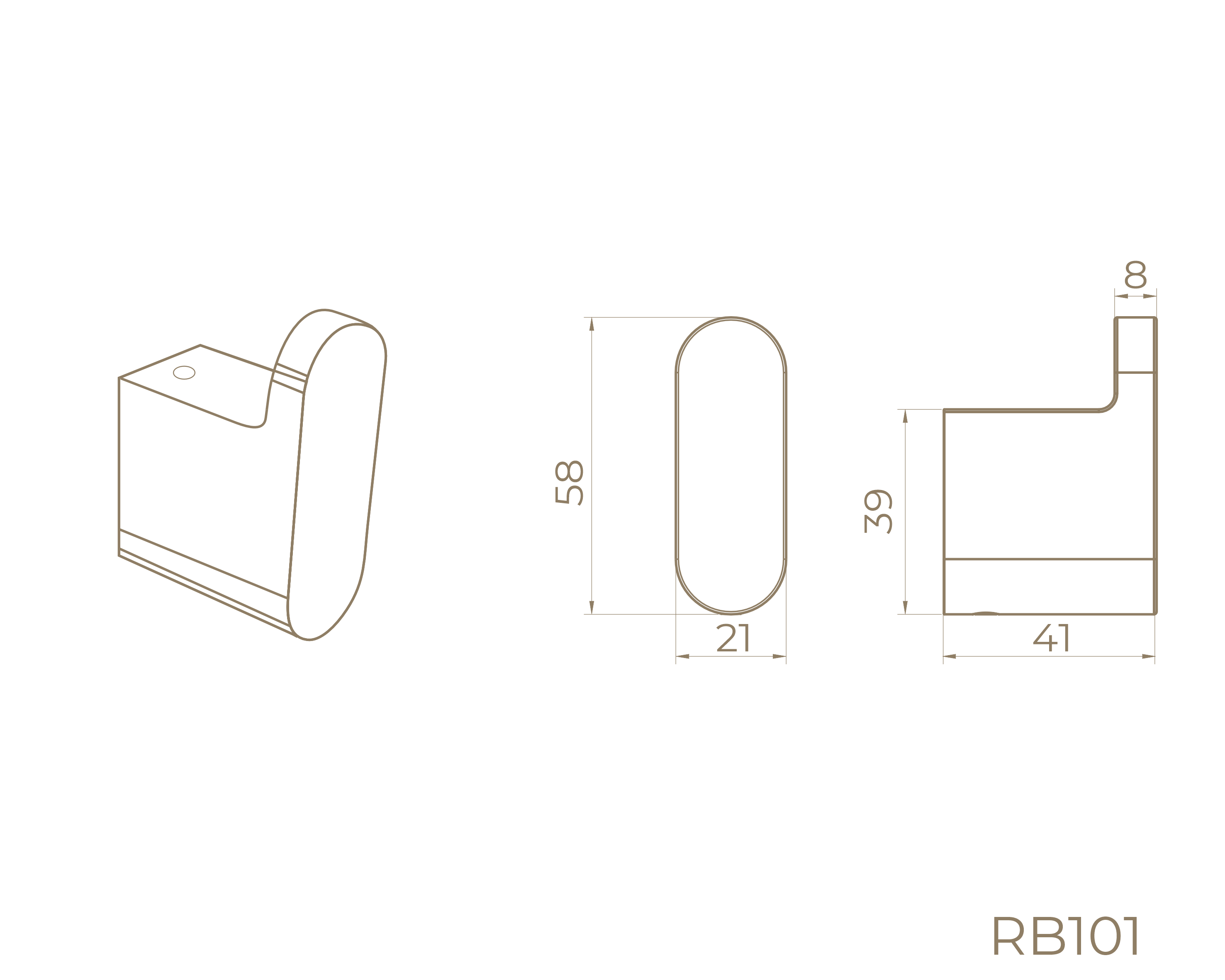 Крючок RH101BL