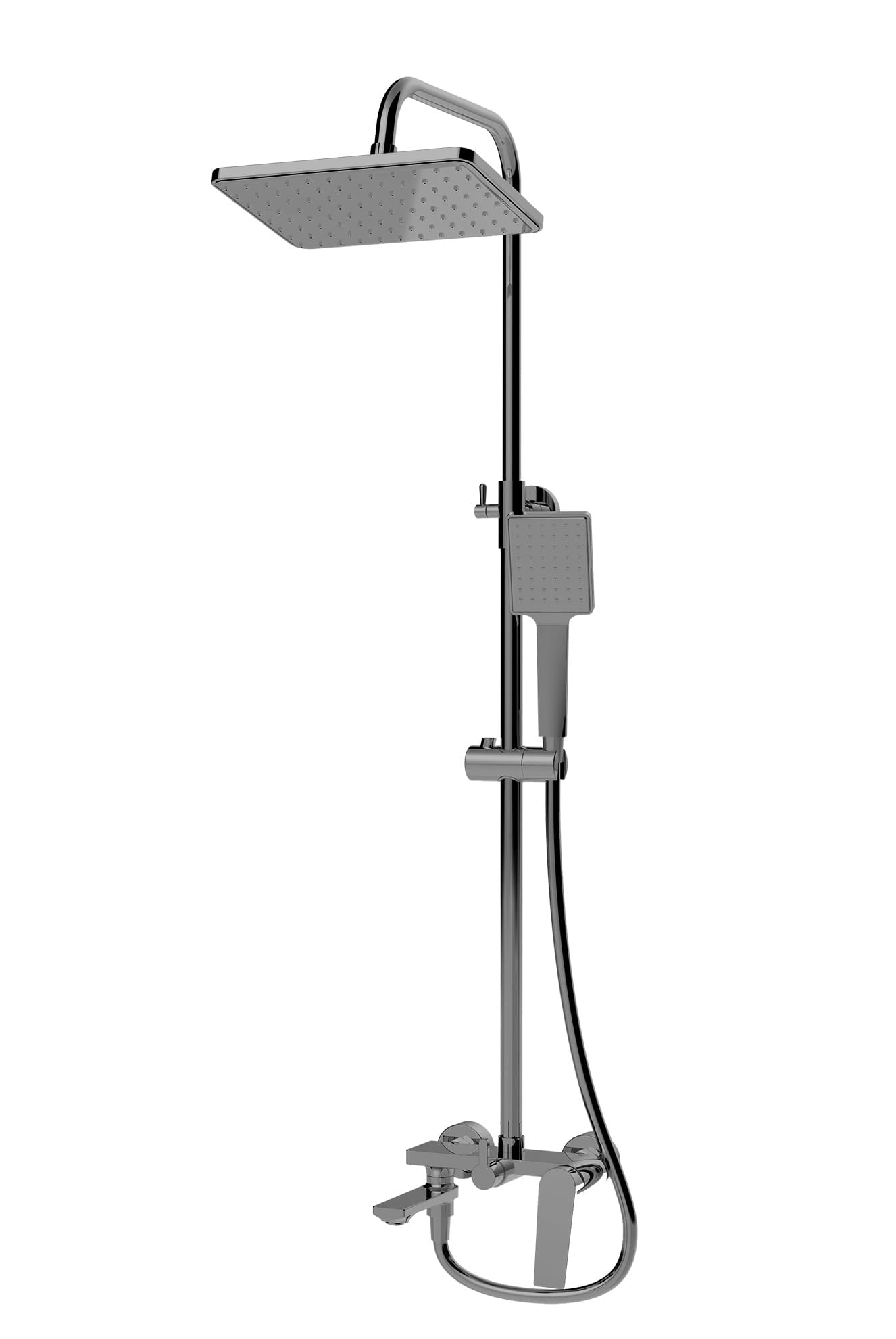 Душевая система с верхним тропическим душем KN-62/GM