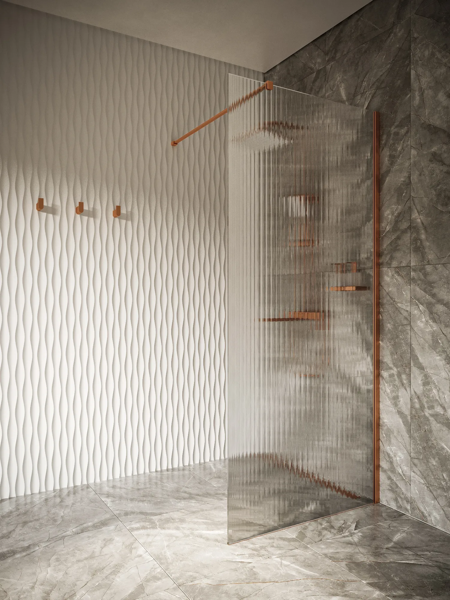 Перегородка душевая Walk In WI090CG1RB