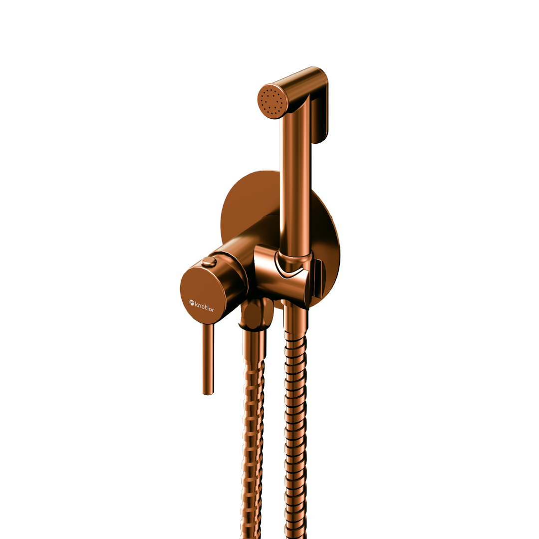 Смеситель KNOTLOR Смеситель с гигиеническим душем FHS01C1RB