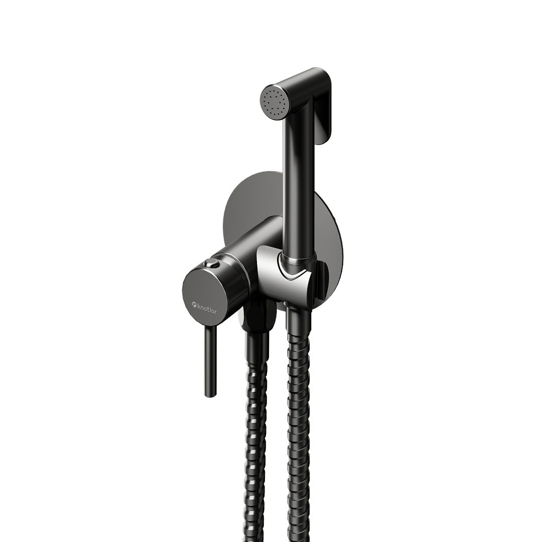 Смеситель KNOTLOR Смеситель с гигиеническим душем FHS01C1GM