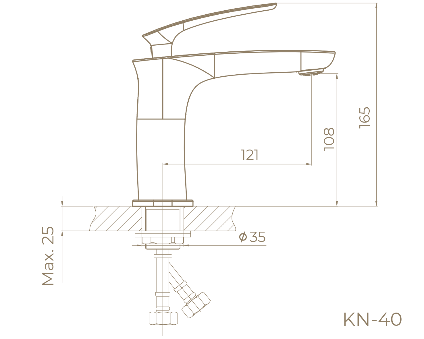 Смеситель для раковины KN-40