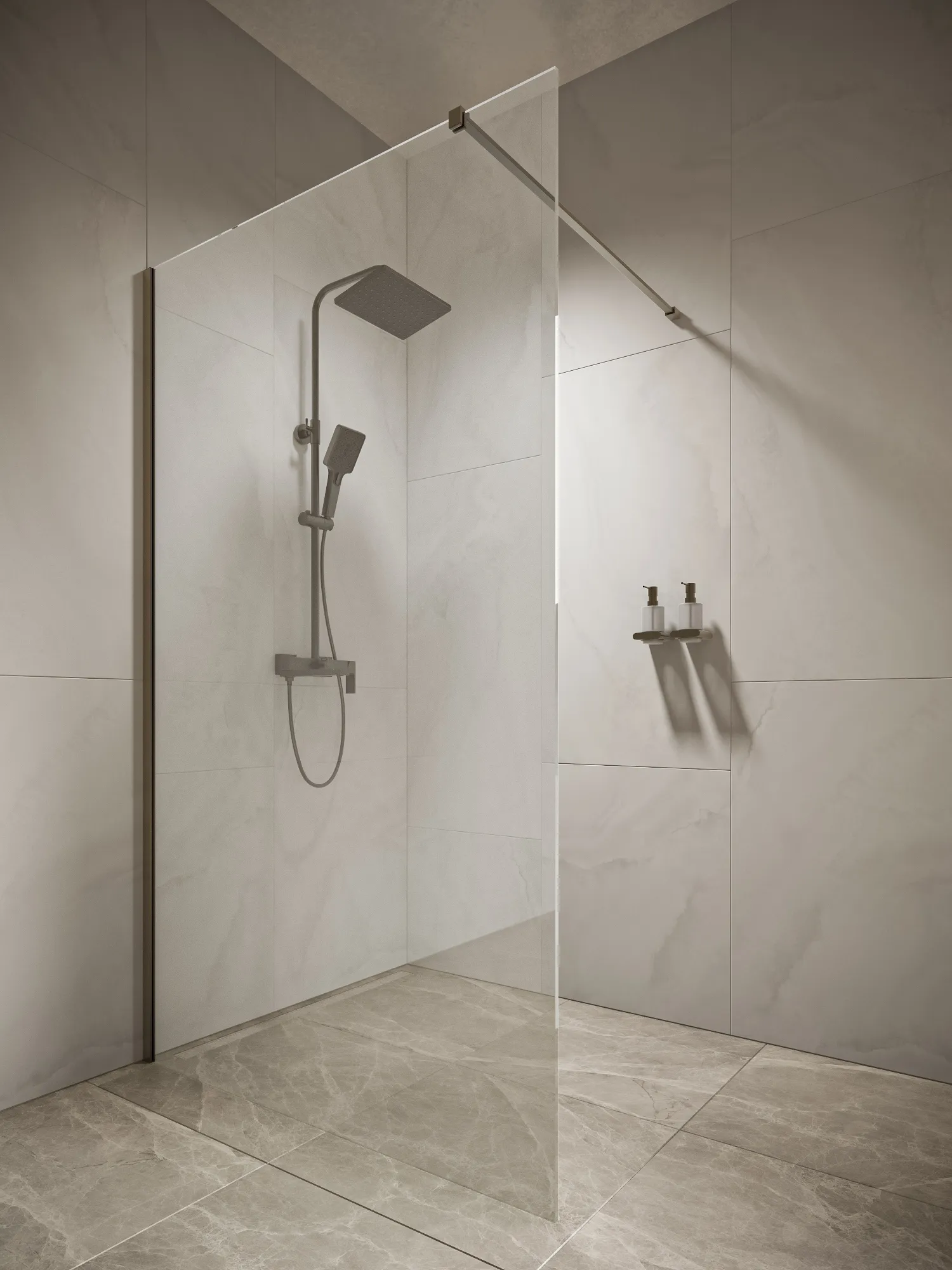 Перегородка душевая Walk In WI120CG0GM