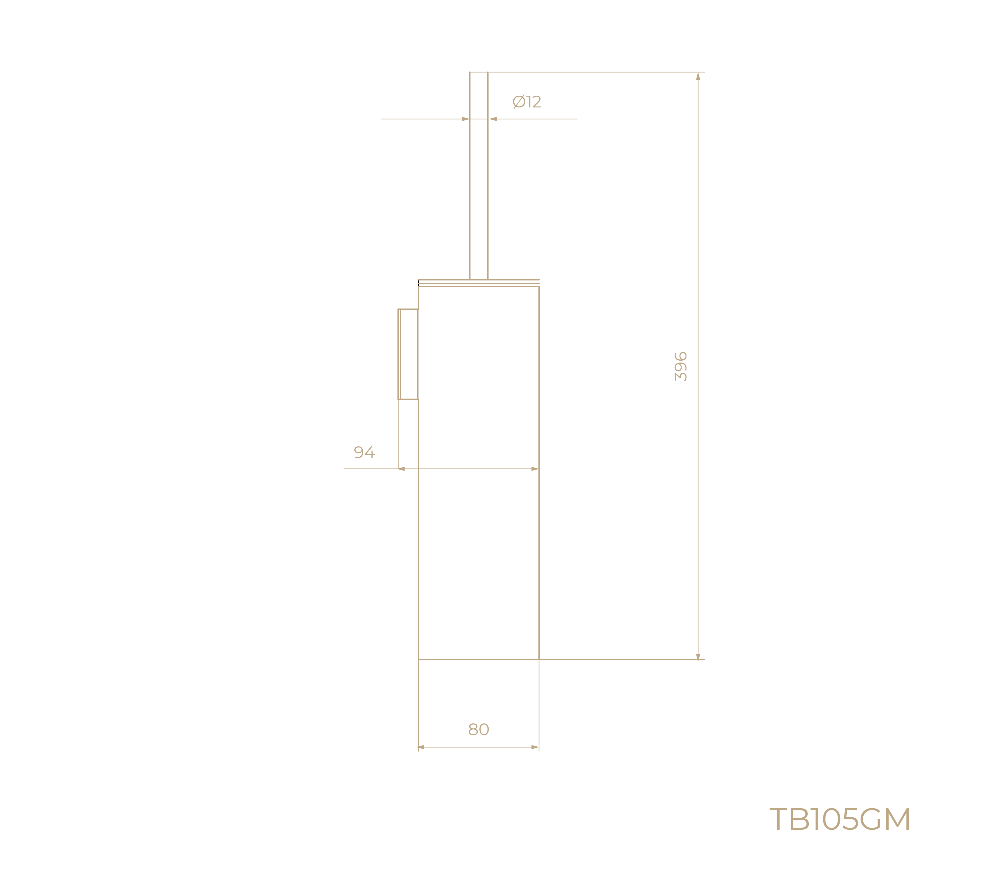 Ерш для унитаза TB105GM