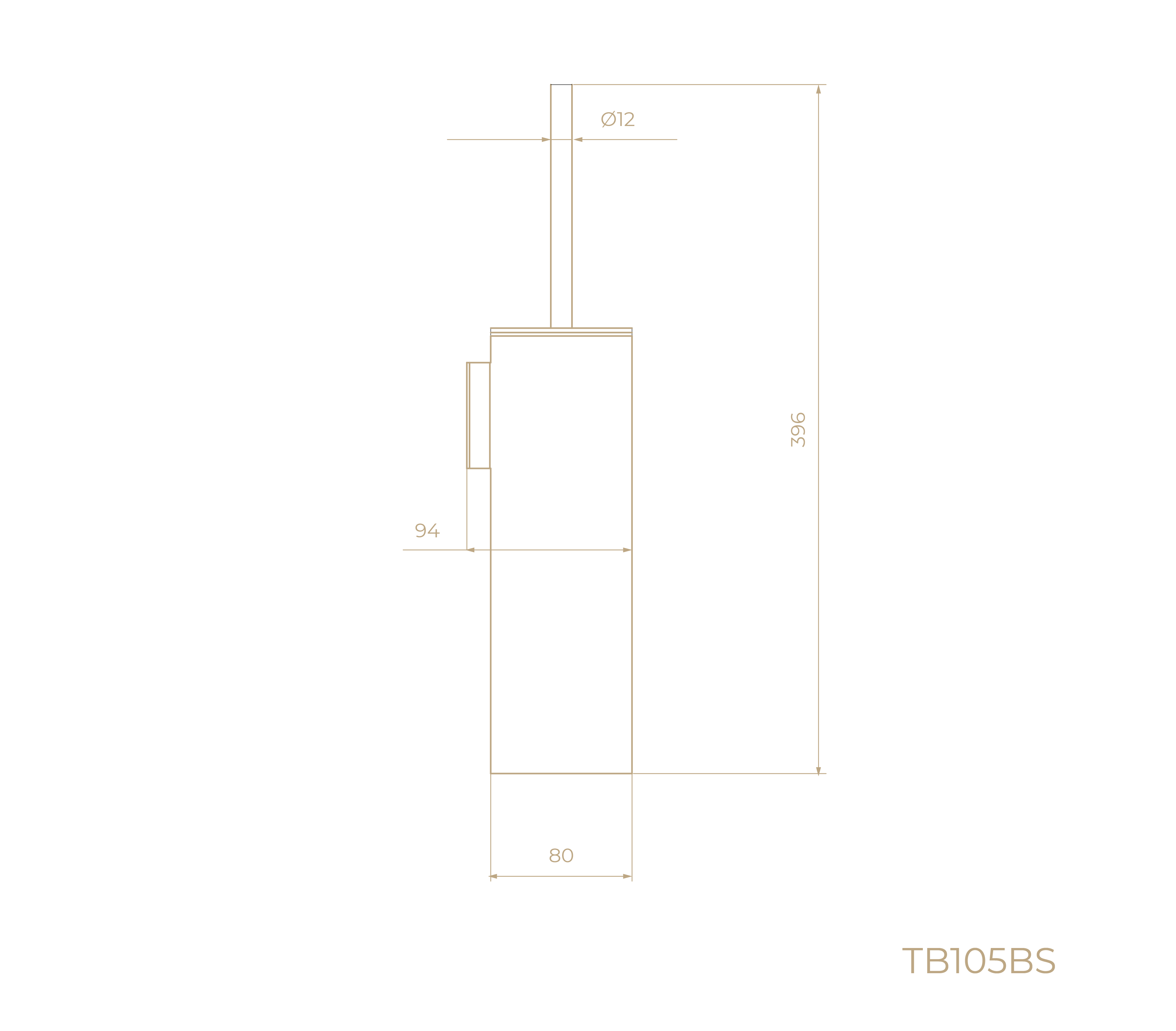 Ерш для унитаза TB105BS