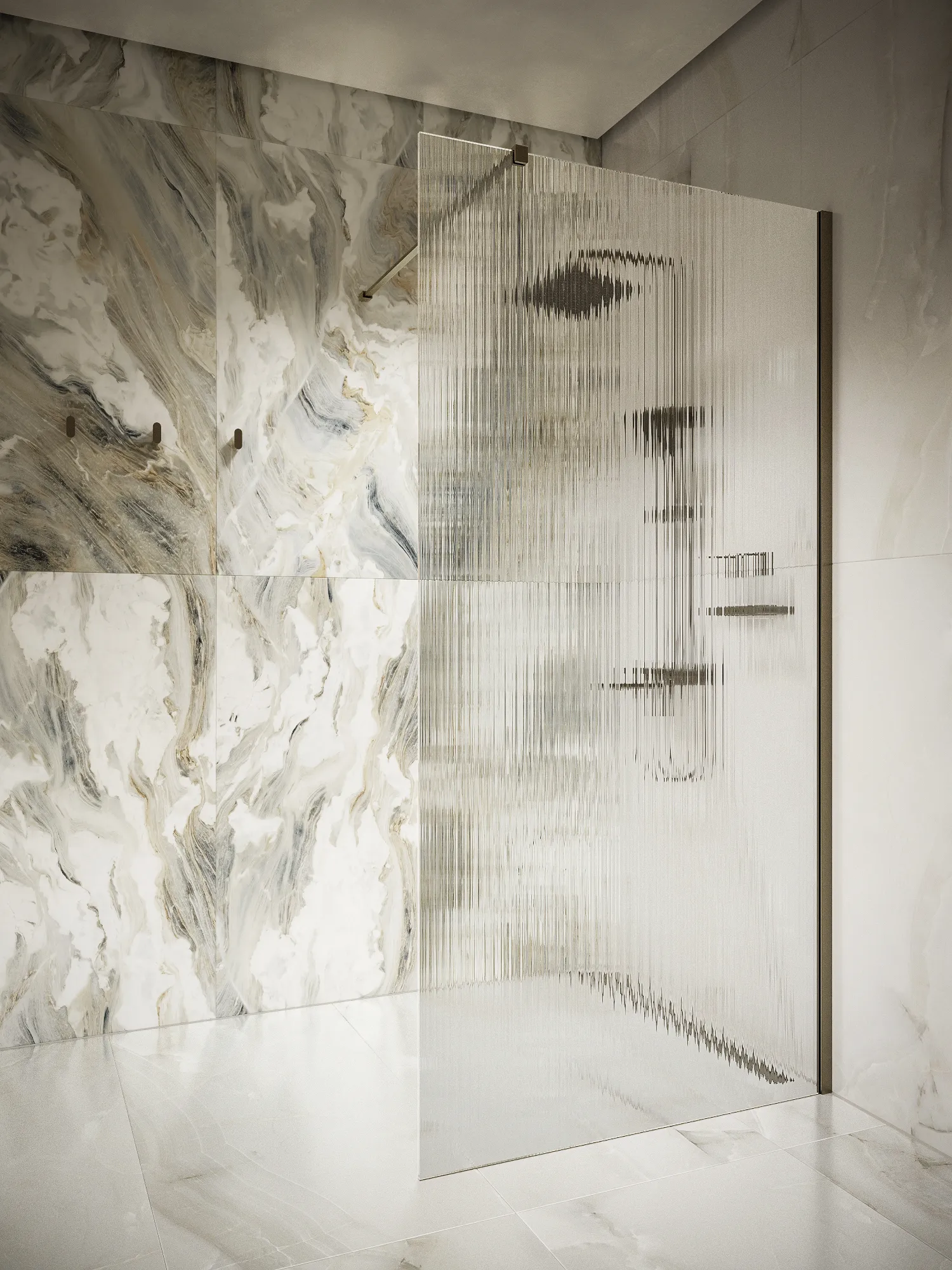 Перегородка душевая Walk In WI100CG1GM