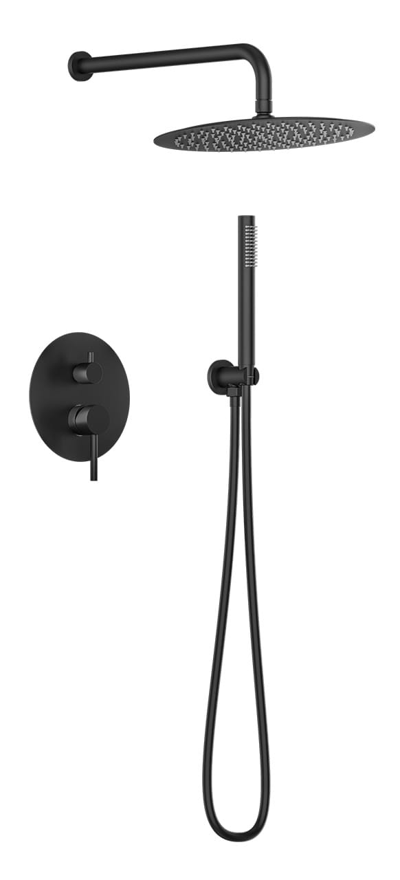 Комплект душевой KNOTLOR Встраиваемая душевая система SS-26/BL