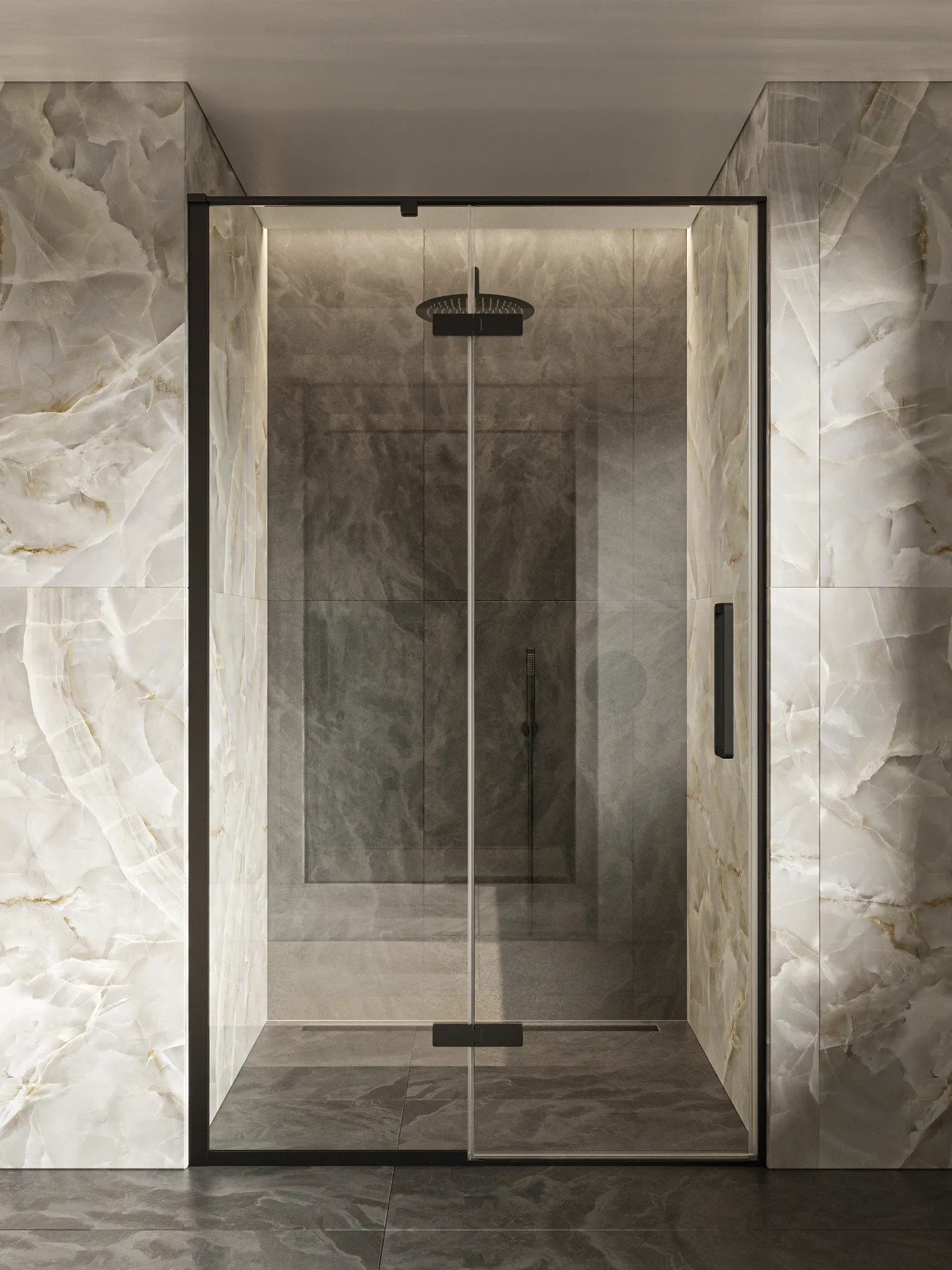 Дверь душевая HDIP120CG0BL