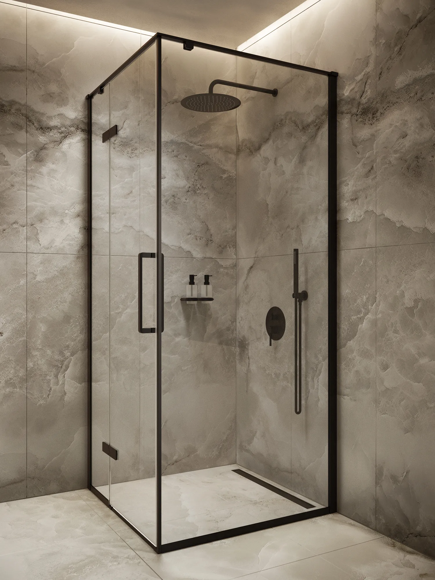 Панель душевая KNOTLOR Панель душевая SP090CG0BL