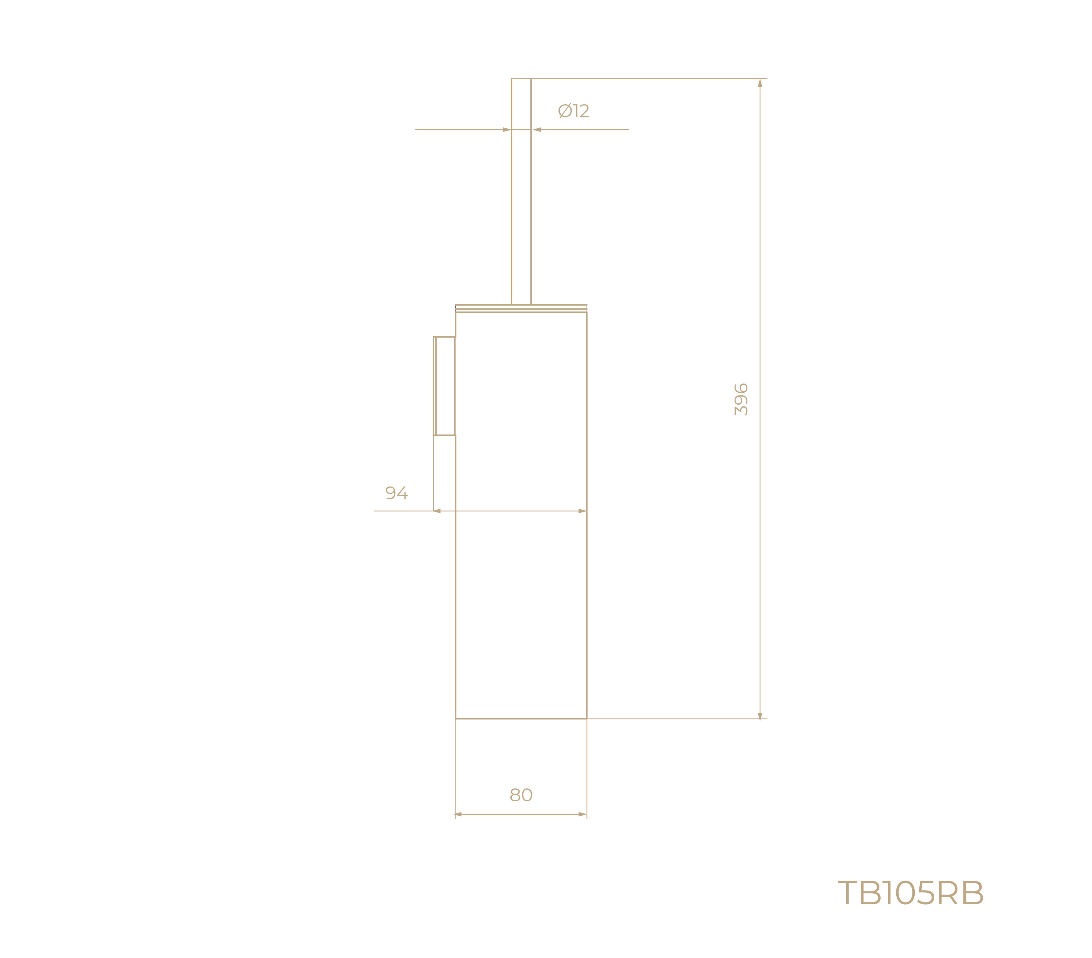 Ерш для унитаза TB105RB