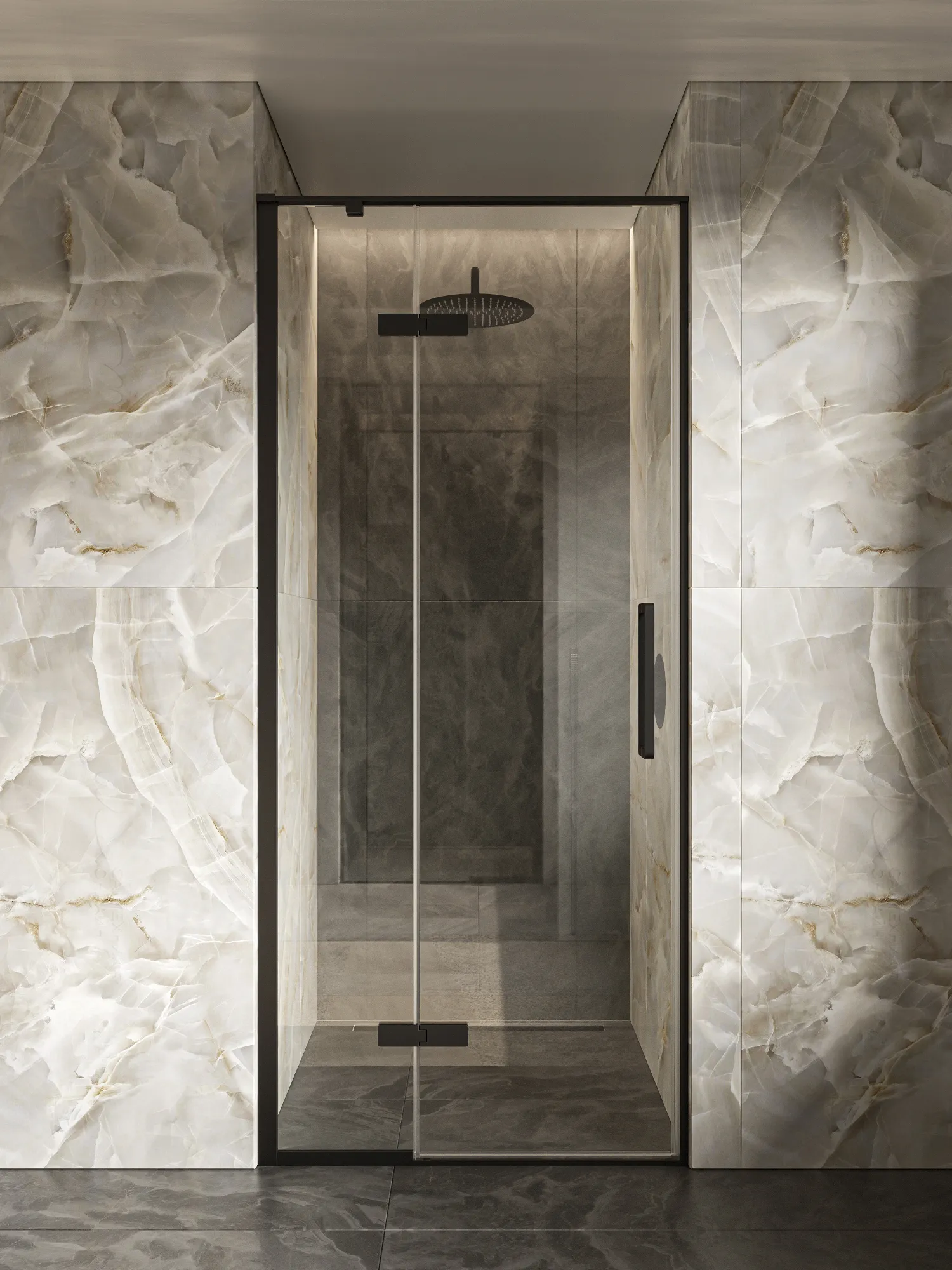 Дверь душевая HDIP090CG0BL