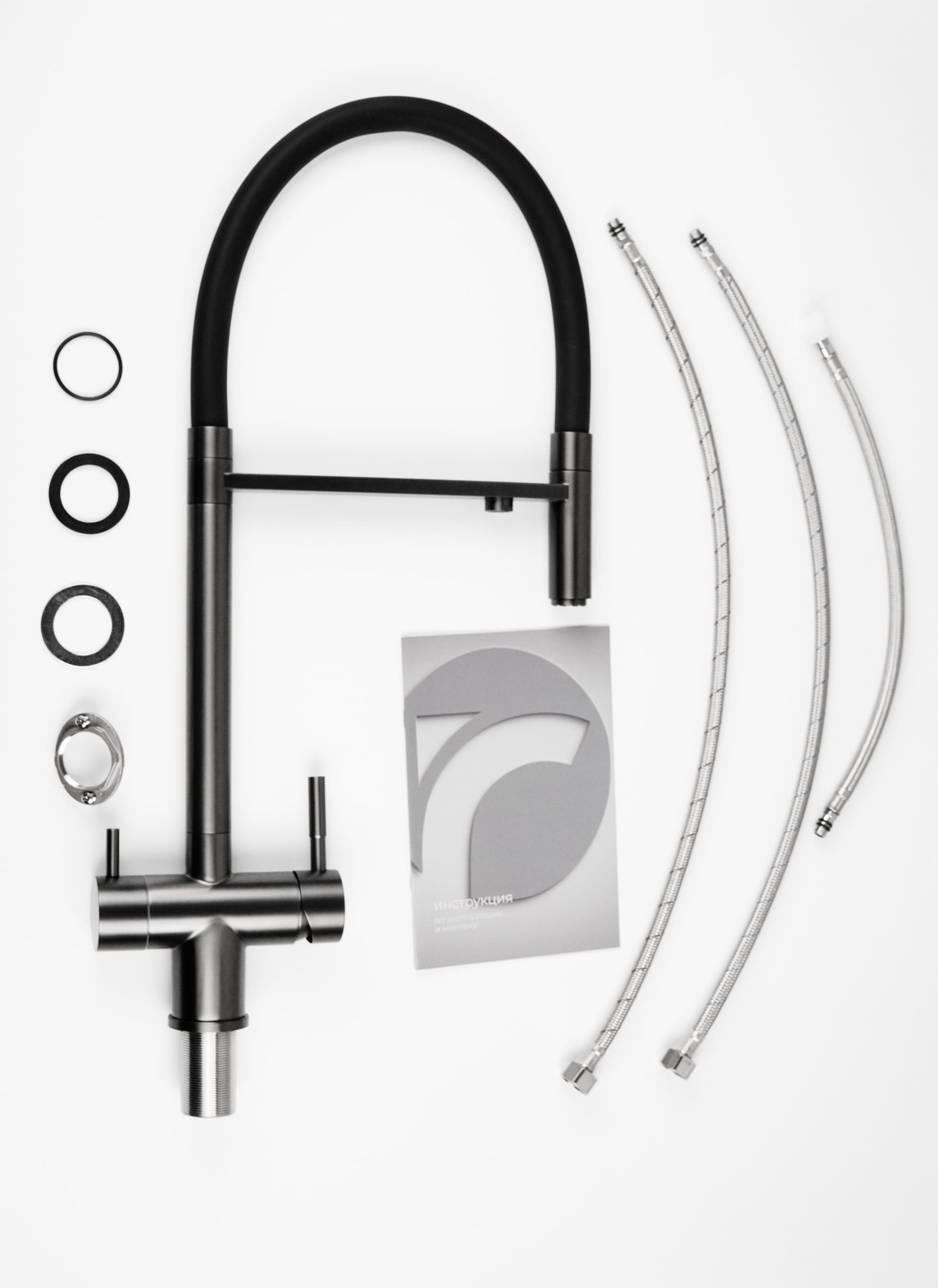 Смеситель для кухни с каналом для питьевой воды SS-16/GM